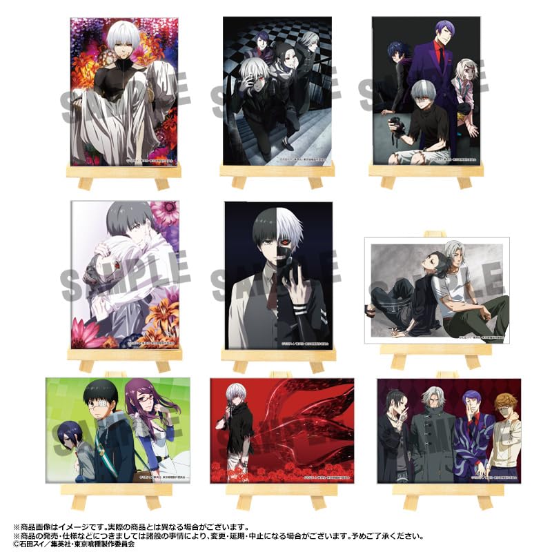 [Official] Tokyo Ghoul Mini Canvas Board [BOX/9 Packs] colleize Official Merchandise Official License