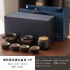 Gift box Kung Fu tea set Small set Household simple living room Ceramic teapot Teacup Visiting office tea tray