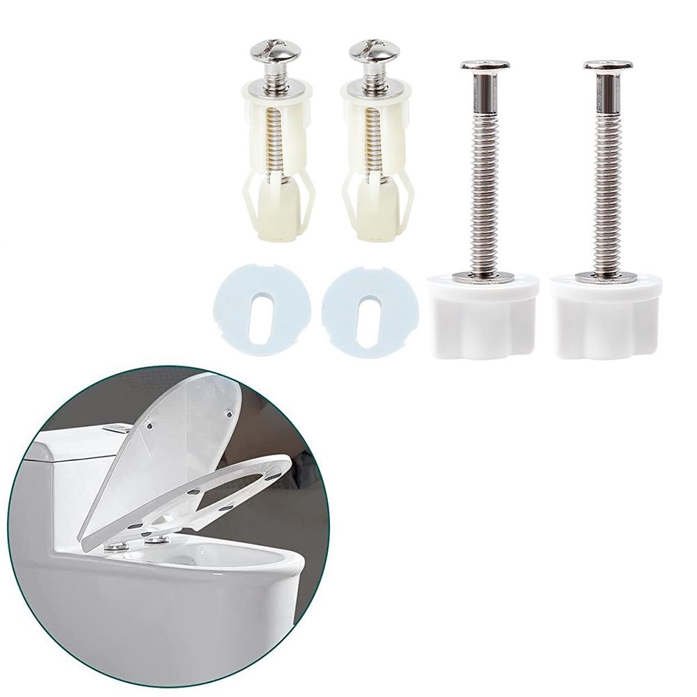 Toilet Lid Accessory Rubber Bungs Slide Top Fix Toilet Screws Nut