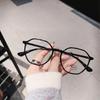 Purple Slim Women's Retro Small Frame Anti-Blue Light Glasses for Myopia
