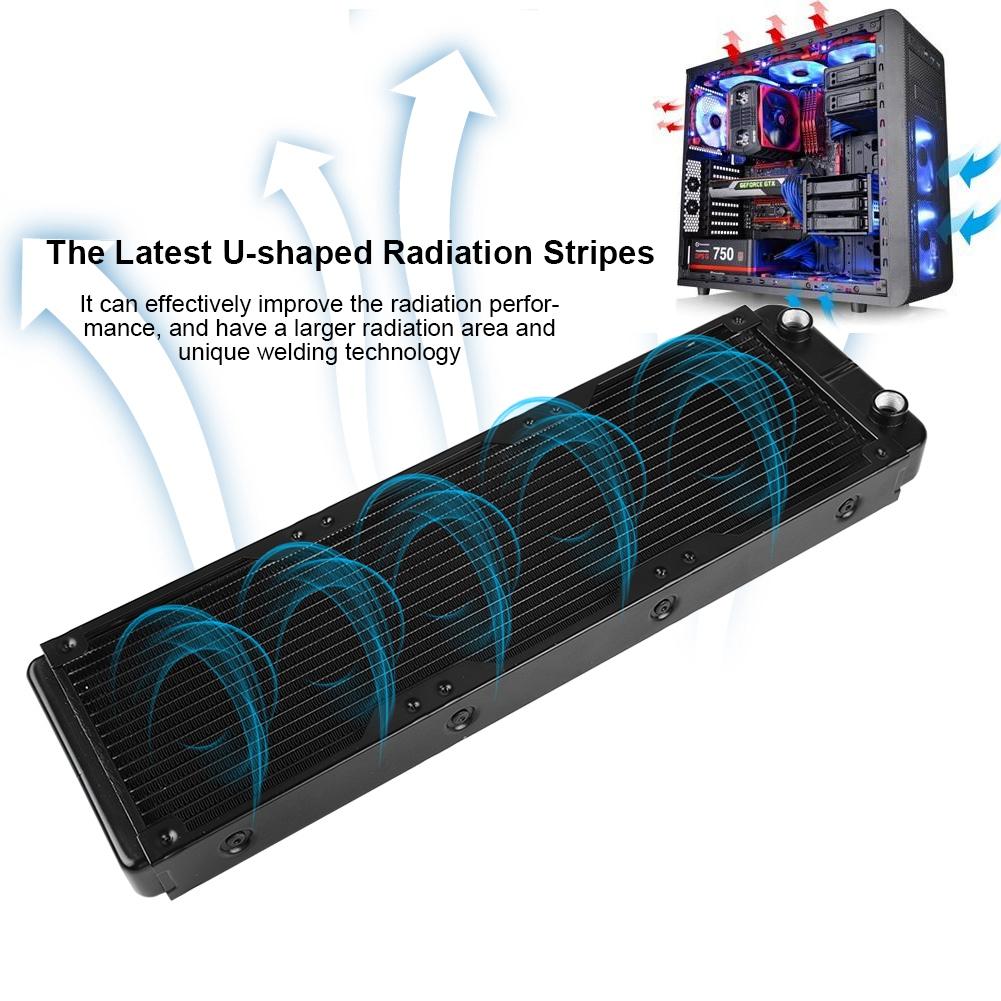 120mm 360mm 18 Tubes Thread Water Cooler Radiator for PC Computer Water Cooling (360mm)