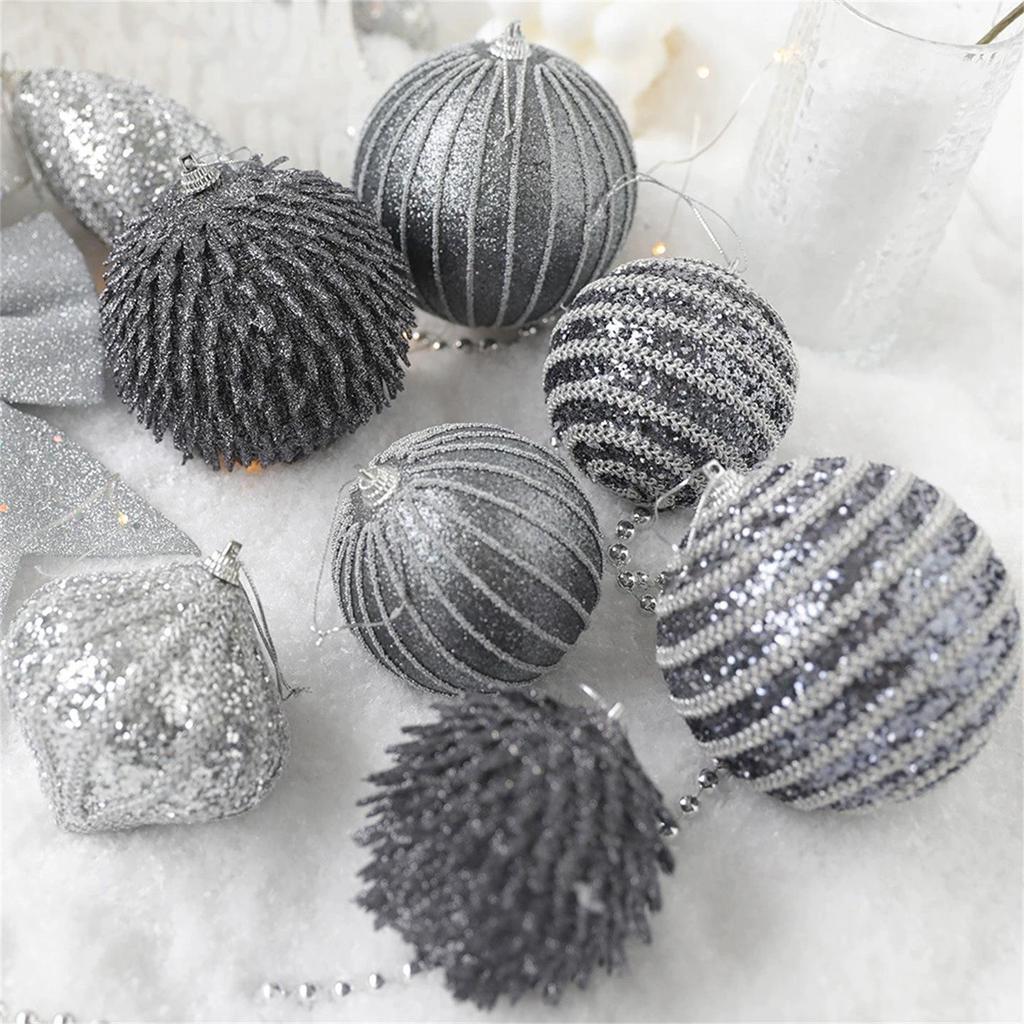 Schwarz lackierte Schaumstoff-Weihnachtsbaum-Hängeornament mit Goldpulver