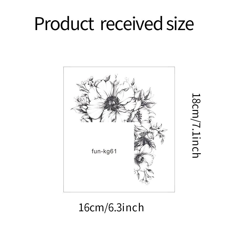 

Fun-kg61 Эскиз Цветочный переключатель Наклеенный Гостиная Крыльцо Домашний Ландшафтный Дизайн Наклейка На Стену 16*18CM/fun-kg61