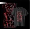 Jujutsu Kaisen Cosplay Anime Manga Sport T-Shirt Tee Schwarze Baumwolle/Leica