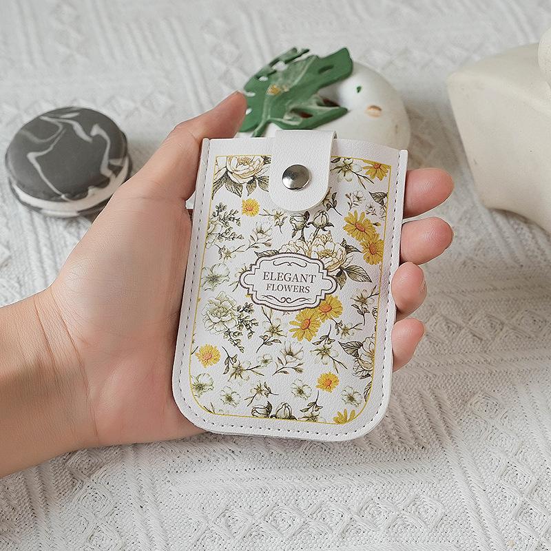 

Portable Adorable Pull-Out Card Holder With Multiple Card Slots - Id Card, Bank Card, Bus Card Organizer For Women