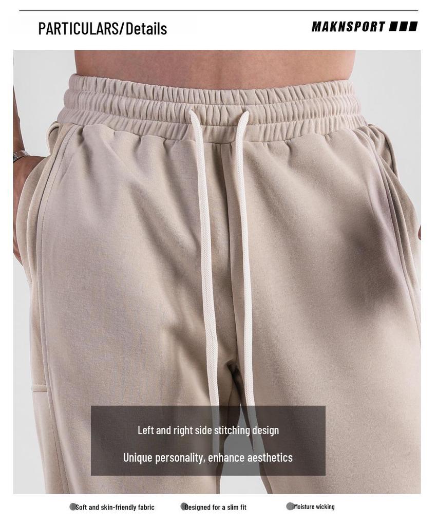 Pantaloni de trening sport pentru bărbați, stil american, cu croială slim, pentru primăvară/toamnă, ideali pentru alergare și antrenament