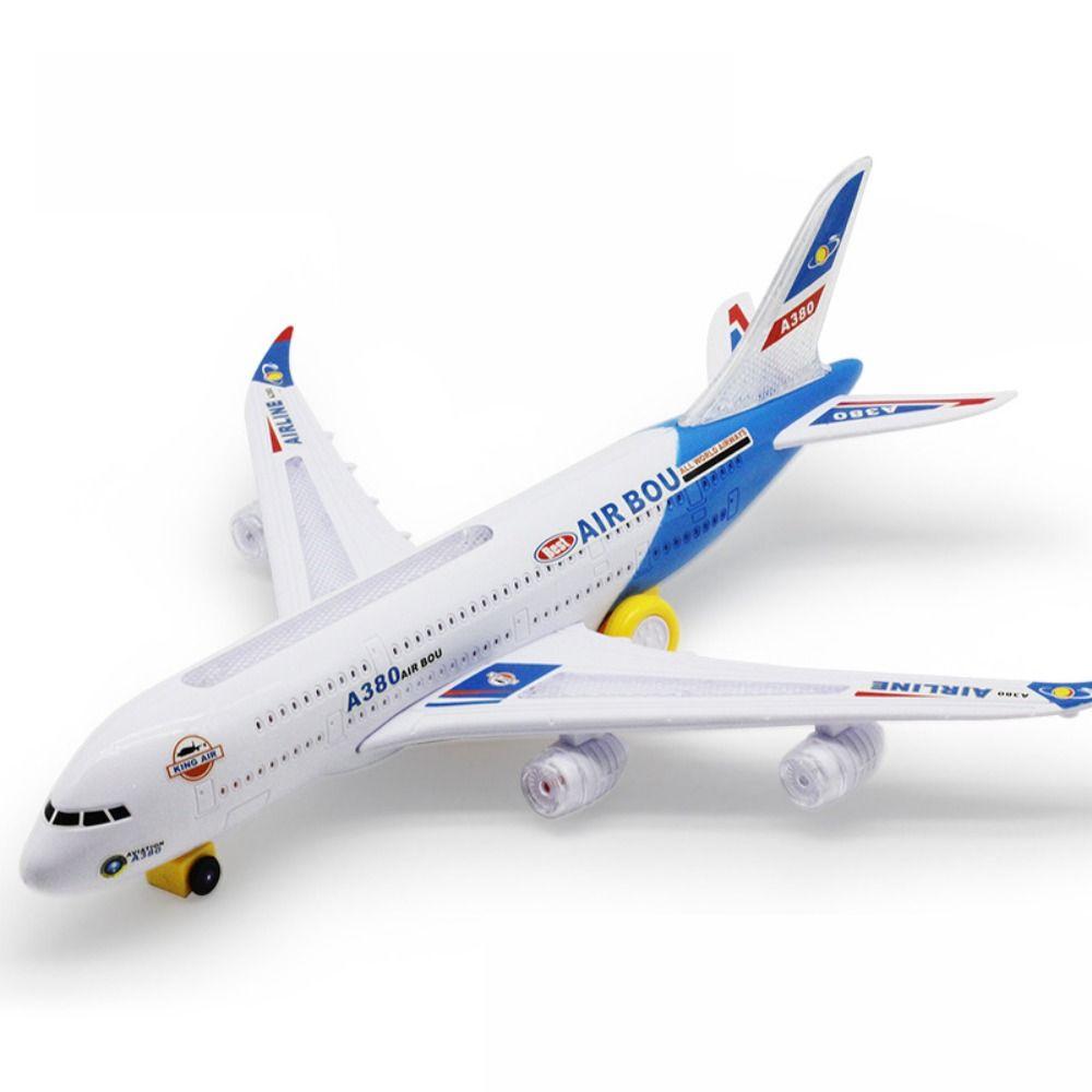 

Большая длинная модель самолета A380 со звуком и светом LED Airbus Toys Электронный самолет игрушка для мальчиков автомобиль 12.2 inch red