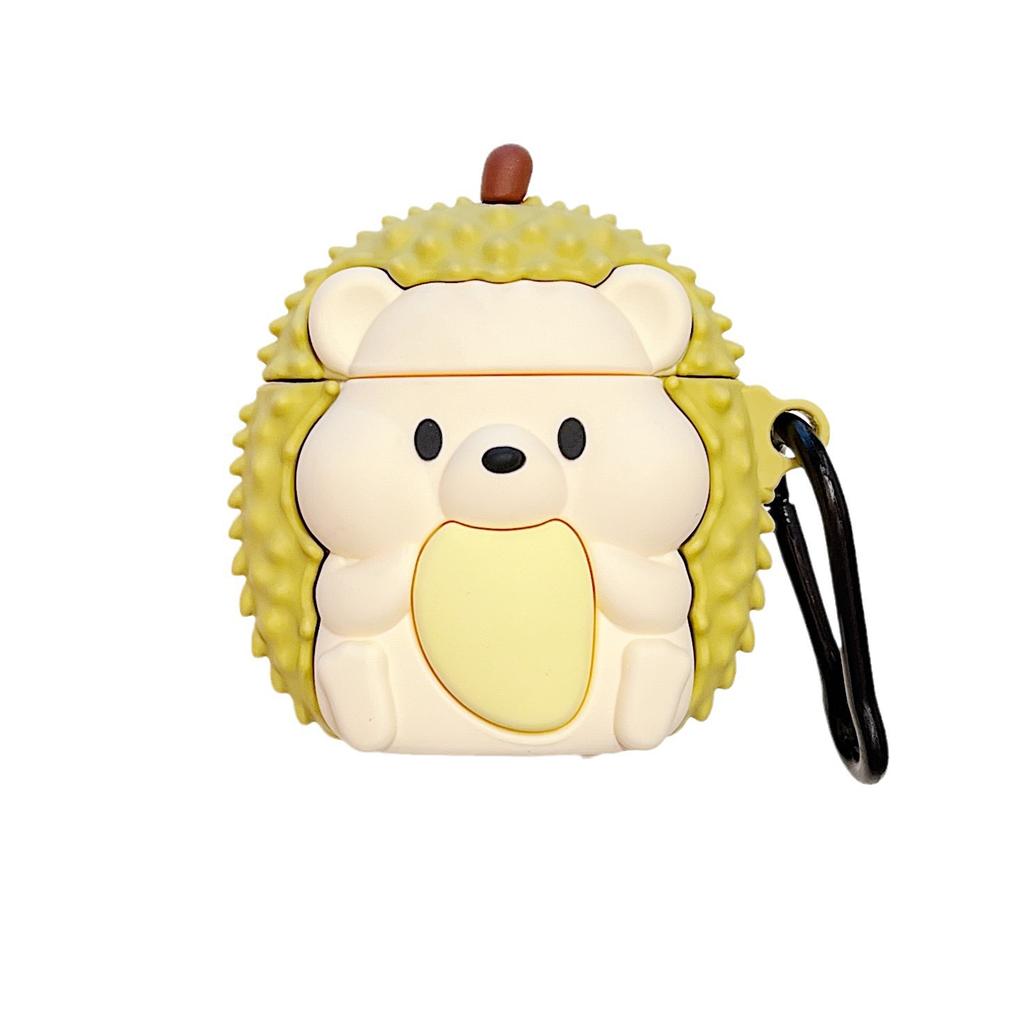 Cartoon Hedgehog Durian for AirPods Pro1 Apple 1/1/1 Generation Bluetooth Headset Case 1011 Protective Case