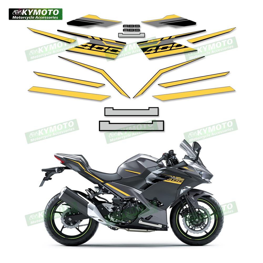 Motorcycle accessories fairing fuel tank sticker reflective decals full vehicle kit decoration for NINJA400 Ninja 400 EX400