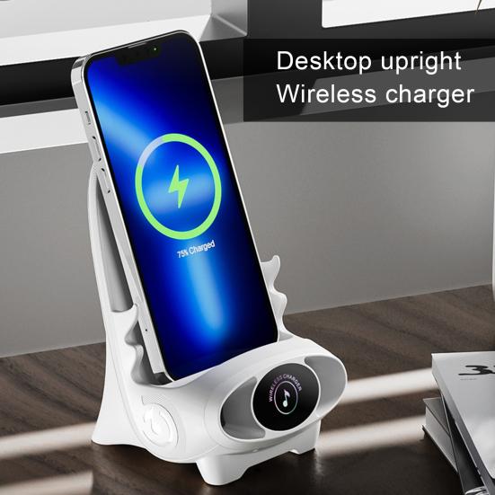 Portable Wireless Charger Mini Charging Station Wide Compatible Phone Stand Holder Bracket