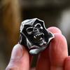 Vintage Punk Stainless Steel Skull Rings For Men Gothic Punk Demon Skull Rings Hip Hop Men Motorcycle Rock Biker Jewelry Gifts