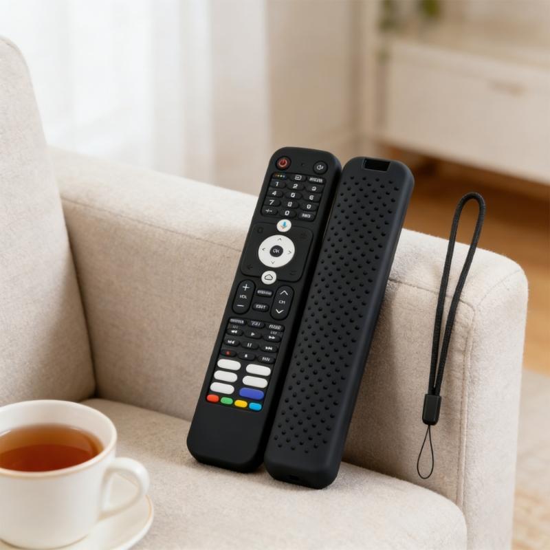 Silicone Protective Case for HTR-U32G HDTV Remote Control Silicone Protective Skin Cover with Lanyard Accessories