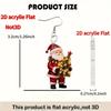 Cross-border new golden Santa earrings flat acrylic creative kind and happy Santa earrings