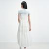 LEDING Lace Strap Pearl Jacquard Cami Dress