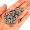 Hair Beard 4 Pcs Knots Viking Beads Rune Beards Sliver Rings Large Metal