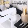 Water Drainage U Shaped Countertop Storage Rack Wall Mounted Kitchen Storage Rack  Washstand