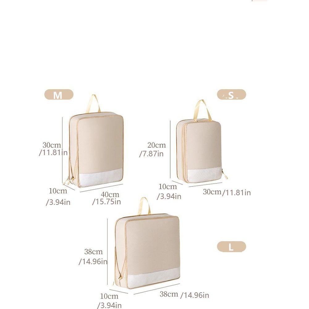 Expandable Packing Cubes Foldable Travel Packing Organizer Compression Storage Bag  Vacation