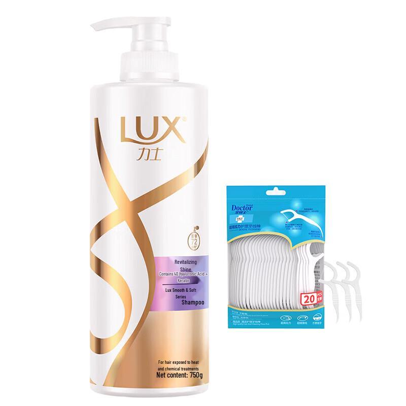 Dr. Dental Floss Picks & Lux Shampoo Bundle