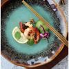 Creative European Ceramic Dinner Plate, Kiln-Changed Green Glaze Steak Plate, Household Salad Dish