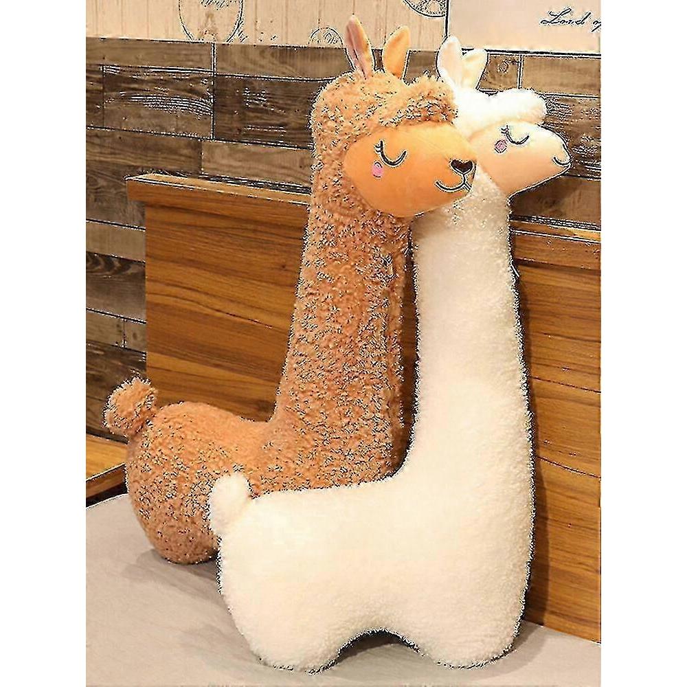 26-27 Llama Body Pillow Giant Alpaca Plush Long Body Pillow Fluffy Alpaca Stuffed Animal, New-xdd