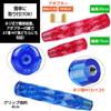 [FUPUTWO] Crystal Shift Knob Universal Octagon Bubble Twist Glitter Transparent Custom (5.9 inches (15 cm), Red)
