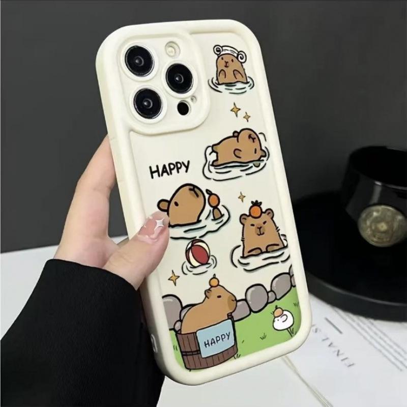 Cute Capybara Apple 17 Promax iPhone Case - iPhone 16 Japan Korea Europe USA Style