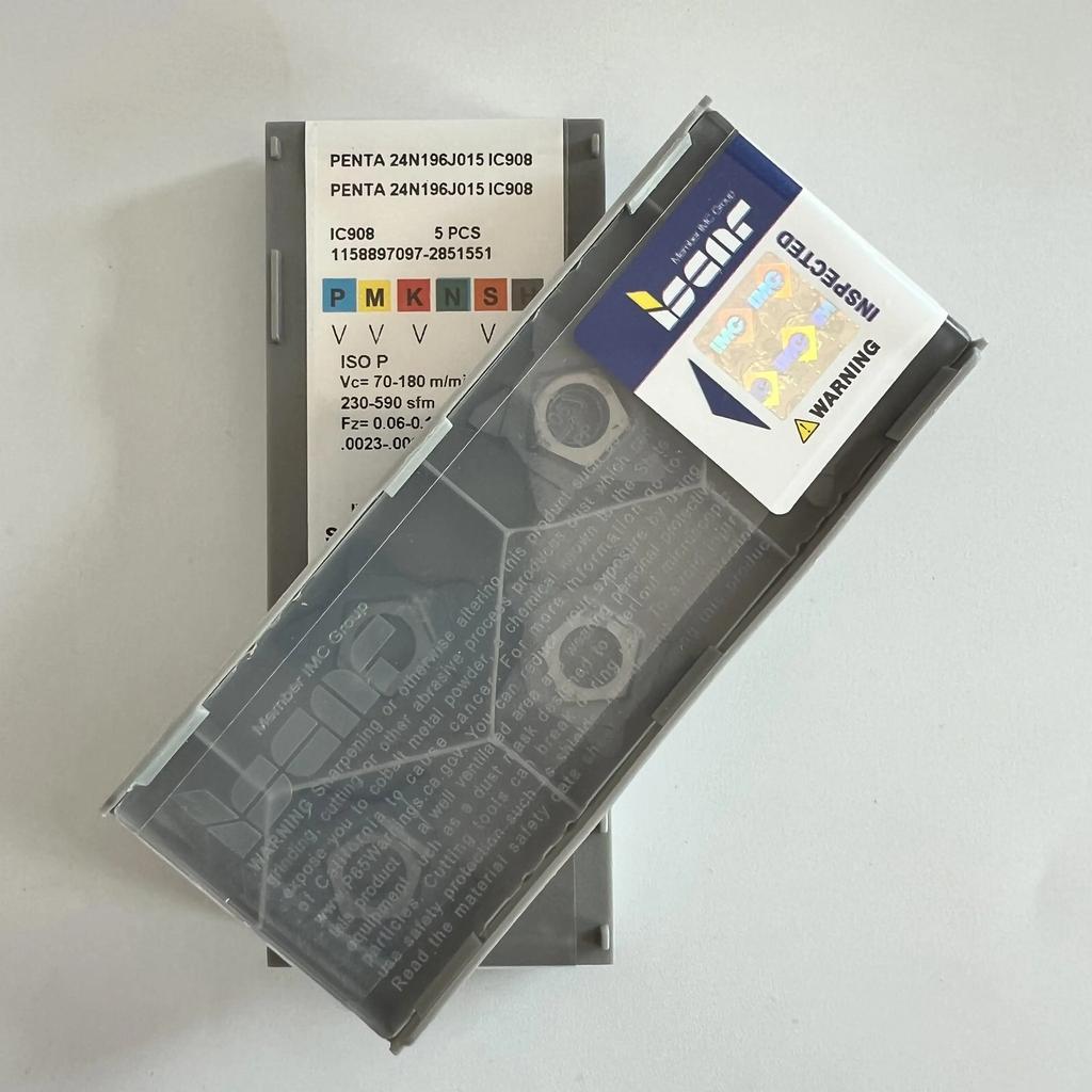 ISCAR / PENTA24N196J015 IC908 /Industrial indexable carbide inserts 5 Pcs