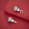 Sterling Silver S999 Fu Gourd Pendant for DIY Beading – Chinese Style Small Loop Accessories for Bracelets & Necklaces