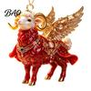 Seasonal Party Favors 2D Flat Christmas Sheep Hanging Ornament with Lanyard, Acrylic Xmas Ornaments Tree Pendant for Home Festive Decor And
