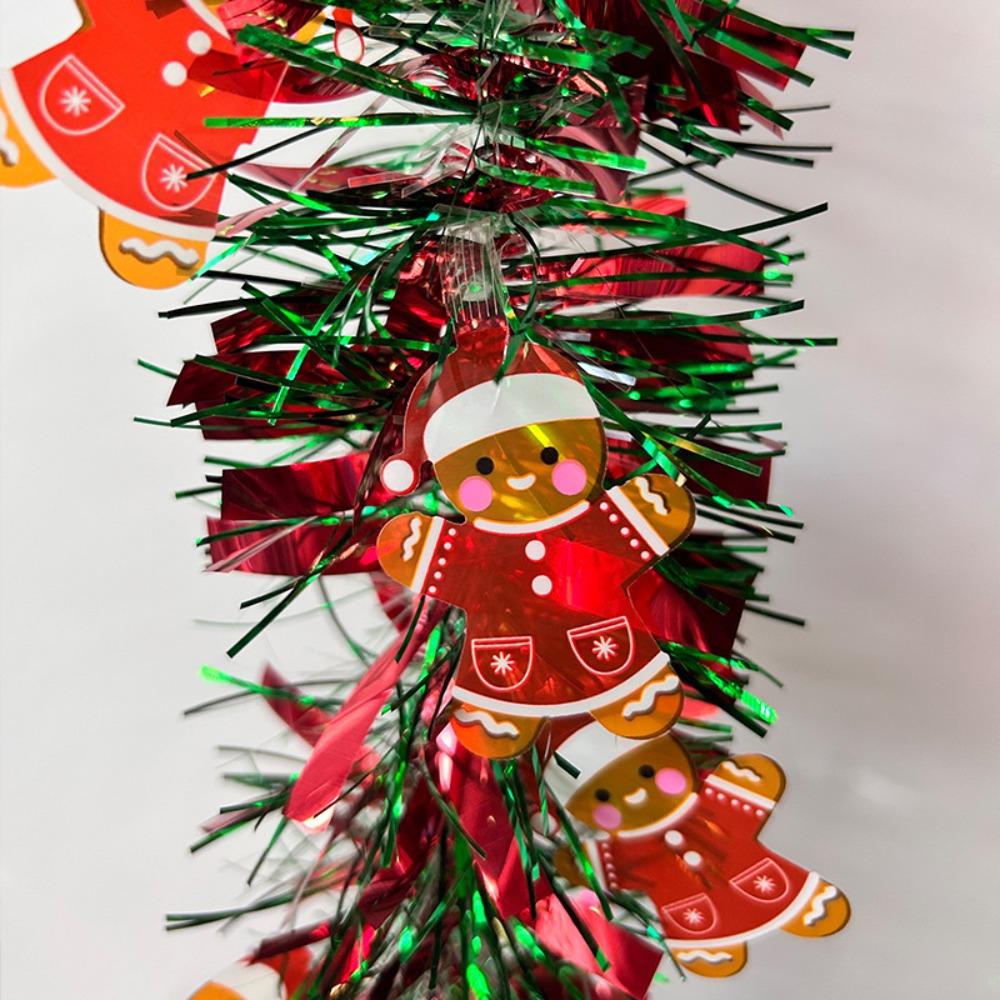 

2M New Santa Claus Christmas Wool Strip Snowman Scene Layout Christmas Decoration Bear Year Design Decoration Color Strips