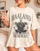Erling Haaland Norway Vintage Tshirt Men And Women Summer Clothing Fashion High Quality Short Sleeved Top Streetwear
