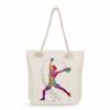 Multifunctional Gymnastics Printed Thick Rope Shoulder Beach Bag Casual Large Capacity Handbag 0244 CLE