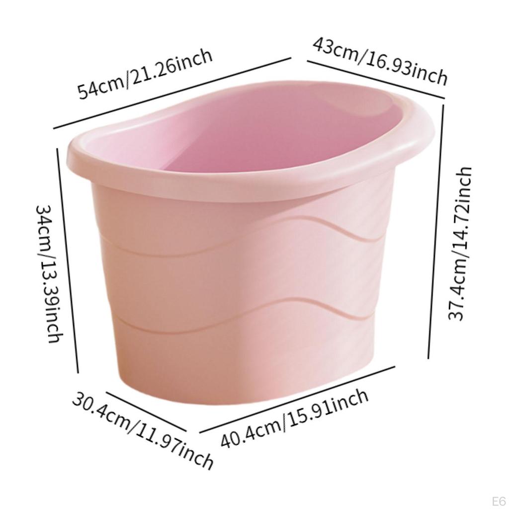 Baby Bath Bucket Tub Comfortable Thickened Sitting Up Shower Basin Bathroom