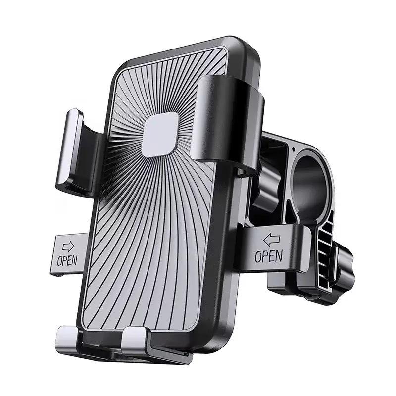 Shockproof Mobile Phone Holder for Scooters, Motorcycles, Bicycles - Ideal for Food Delivery Riders