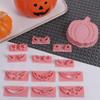 3D Pumpkin Cookie Cutter Plastics Pumpkin Biscuit Embosser DIY Pumpkin Cookie Cut Mold  Kitchen