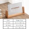 U Shape Desktop Picture Frame Wooden Photo Display Rack New Photo Holder  Wedding Use