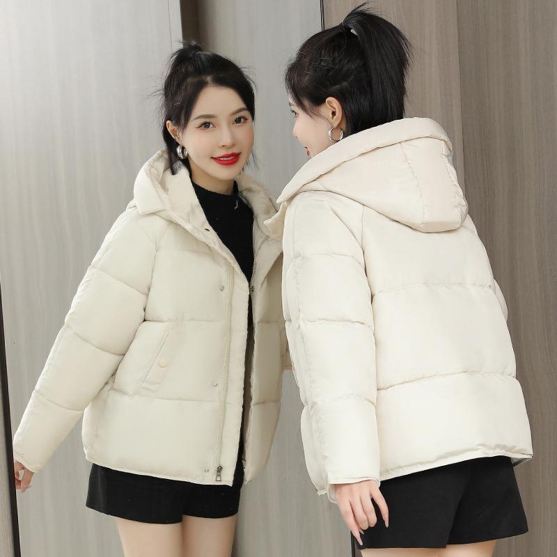 Winter Cotton-padded Clothes Women's Short Loose Bread Clothes Hooded Warm Winter Cotton-padded Clothes Women's Jackets Cotton-padded Jackets Tide