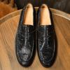 [Cowhide Inner Lining] 2023 Summer British Loafers Cowhide Agate Pattern Men's Casual Shoes Doudou Shoes Leather Shoes
