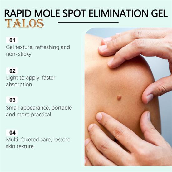 Instant Mole Spot Removal Gel Corrector Cream for All Skin Types Natural Extracts 50g Hydrating Gel Dark Spot Remover for Body Skin Repair Reduces