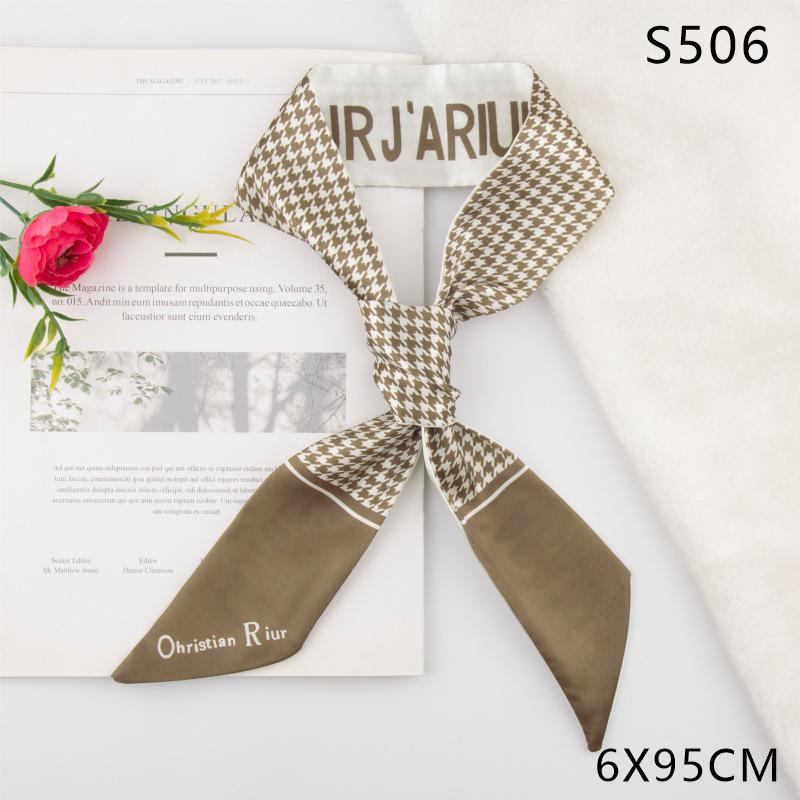 Versatile Vintage Silk Scarf: Hair Tie, Headband, Bag Accessory