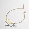 Korean Style Feather Pendant Bracelet for Women - Fashion Hip Hop Leaf Design