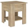  Coffee Table, Sonoma Oak, 40x40x42 Cm, Wood-based Material