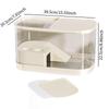 Plastic Fish Tank Household Aquarium Turtle Tank with Platform Reptile Habitat for Crabs Fishes Amphibians Reptiles