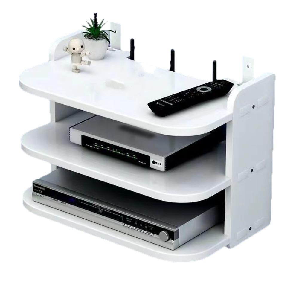 Úložný stojan směrovače bez průrazu na stěnu Set-Top Box Úložný organizér Wifi Závěsná police Domů