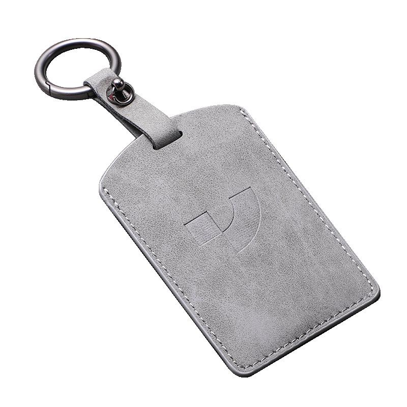 Ji Yue 01 Card Key Case: High-End 2023 Leather Protective Cover with Buckle