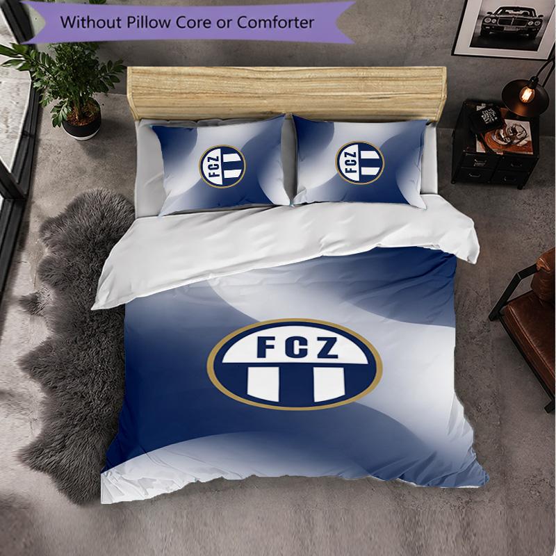 Biancheria da letto a tema FC Zürich Set 3 Pezzi Copripiumino Biancheria da letto decorativa per camera da letto per adolescenti Decorazione per la casa