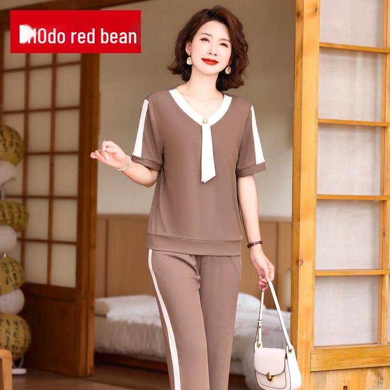 

Женский летний повседневный спортивный костюм 5XL