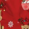 Red Xmas Flake Cartoon Anime Print Flannel Blanket Soft Warm Throw for Kids Bedroom Sofa Christmas Office Car