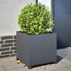 Vidaxl Garden Planter, Anthracite, 50X50X50 Cm, Steel