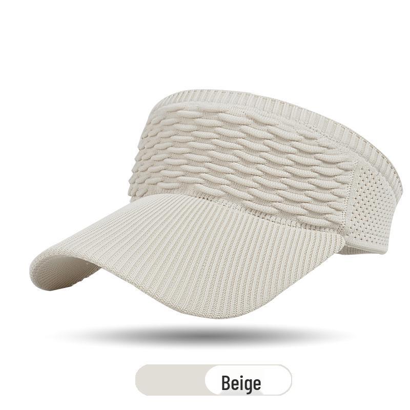 

Women s Trendy Korean Style Sun Visor - Spring/Summer Sunshade & Sunscreen Hat бежевий